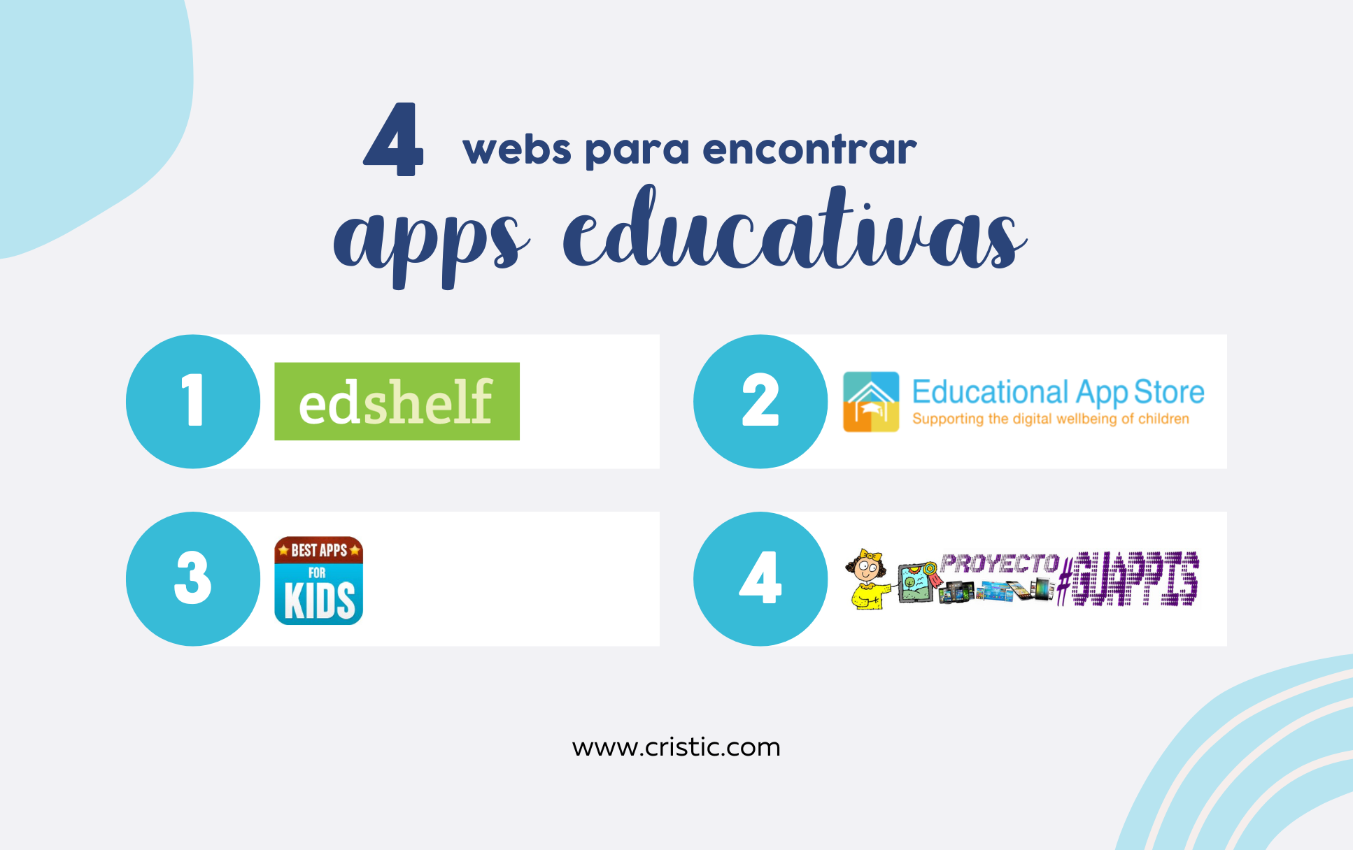 4 páginas web para encontrar apps educativas - cristic