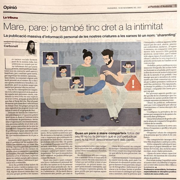 Mamá, papá: yo también tengo derecho a la intimidad - cristic