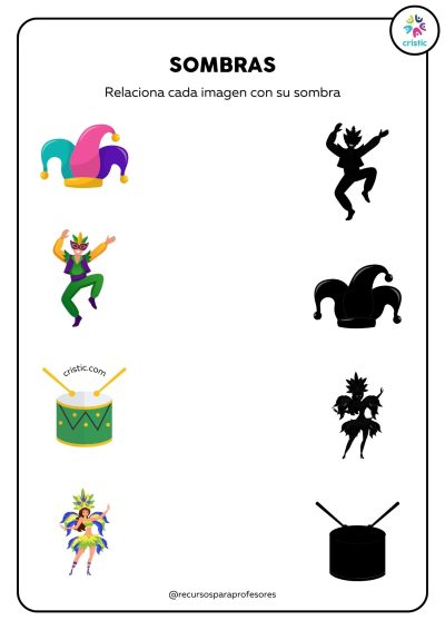 cristic recursos educativos Pasatiempos de Carnaval para Infantil y Primaria 05